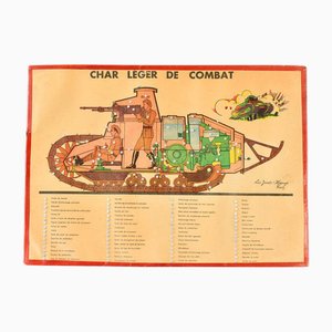 Tabella di addestramento dei carri armati di Les Jouets Manajo, Francia, anni '30