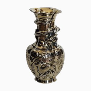 Chinese Brass Vase, Early 20th Century