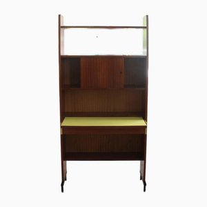 Bücherregal mit Ausziehbarem Schreibtisch, Italien, Turin, 1960er
