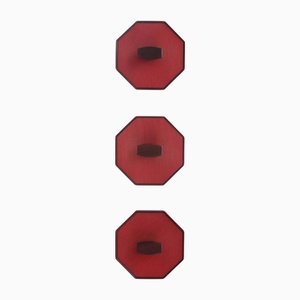 Octagonal Coat Racks, Italy, 1970s, Set of 3