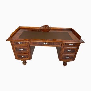 Secrétaire de Bureau Style Wilhelminien Meuble d'Ecriture Noyer G1677