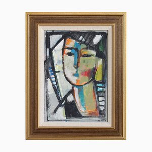 Artista fiorentino, A Portrait Series XIV, 1980-1990, Olio su tela, Con cornice