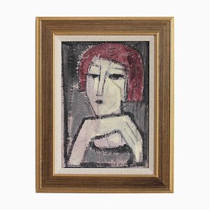 Artista fiorentino, A Portrait Series XVI, 1980-1990, Acrilico su tela, Con cornice
