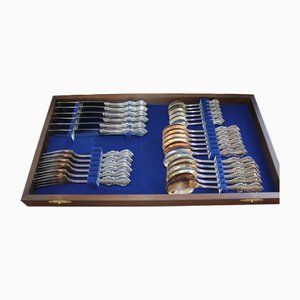 Olga Cutlery Set in Silver from Kultakeskus Oy, Set of 30