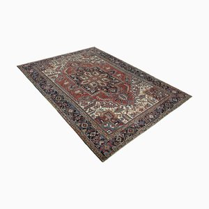 Tapis Heriz Antique Tissé Main avec Médaillon