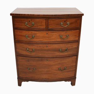 Antique Georgian Bow Front Chest of Drawers, 1810