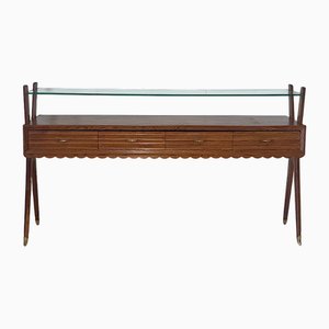 Console en Bois, Italie, 1950s
