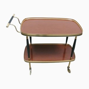 Mid-Century Modern Serving Cart in Wood