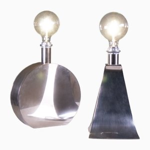 Tischlampen aus Stahl, 1970, 2er Set