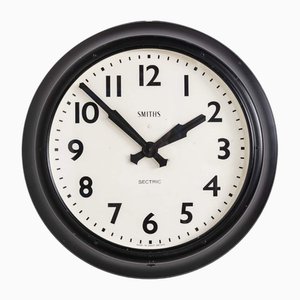 Large Vintage Industrial Factory Wall Clock from Smiths Sectric, 1920s