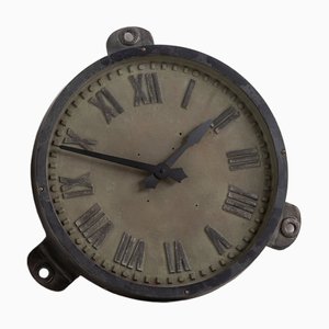 Large Cast Iron Factory Wall Clock from Gents of Leicester, 1930s