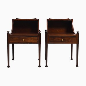 Danish Bedside Tables, 1950s, Set of 2