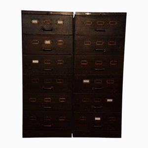 Industrial Chests of Drawers, 1970s, Set of 2
