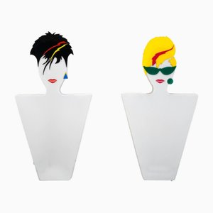 Acrylic Wall Lamps, Early 1980s, Set of 2