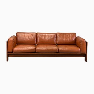 Bastiano Sofa in Original Cognac Leather by Afra & Tobia Scarpa for Gavina, 1970s