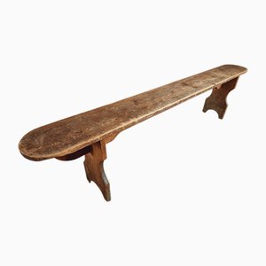 Vintage French Pine Bench, 1920s