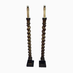 Candélabres d'Église, Italie, Milieu du 19ème Siècle, Set de 2