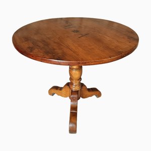 French Foldable Vigneron Table in Cherry and Walnut, 1930