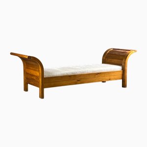 Divan Mid-Century en Bois Courbé Sculpuré, 1950s