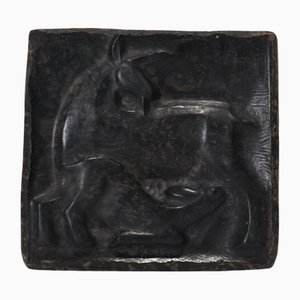 Lap Plaque with Brown Patina from Jean and Joël Martel, 1930s
