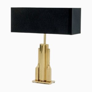 Hollywood Regency Brass Table Lamp Base, Italy, 1970s