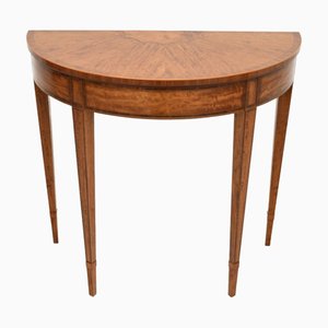Table Console Vintage en Bois Satiné, 1920