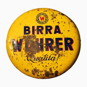 Insegna smaltata di Wuhrer Button