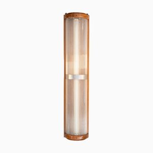 Lámpara de pared Art Déco grande con varillas de vidrio, 30