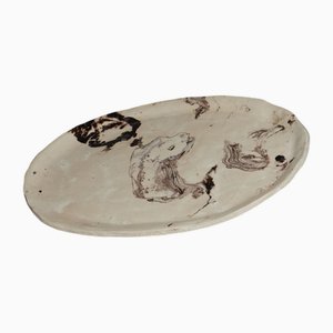 Glazed Ceramic Serving Dish, 2010s