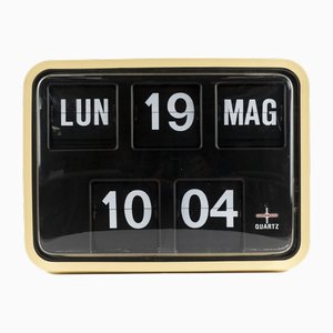 Reloj con tapa Sideral 17 industrial de Cotini, años 80