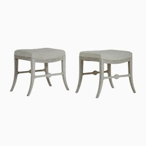 Late Gustavian Stools, Set of 2