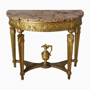 Directoire Console in Gilded Wood