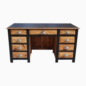 Vintage Schreibtisch aus Kiefernholz, 1940er