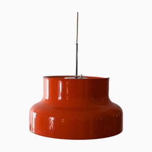 Lampada a sospensione rossa di Anders Pehrson per Ateljé Lyktan, anni '60