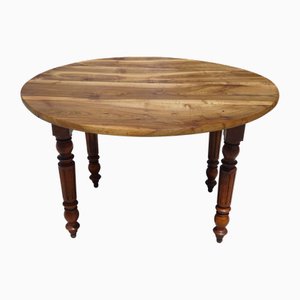 Round Flap Table in Walnut, 1890s