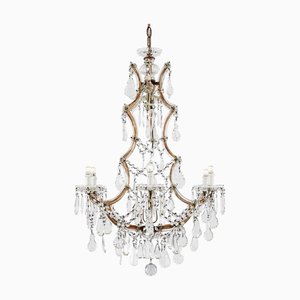 Lampadario Maria Theresa in cristallo, anni '50