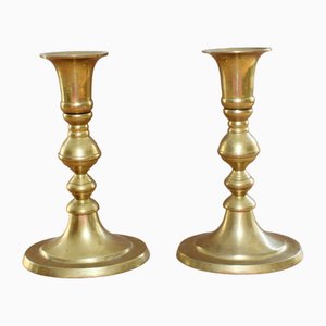 Candeleros de bronce. Juego de 2