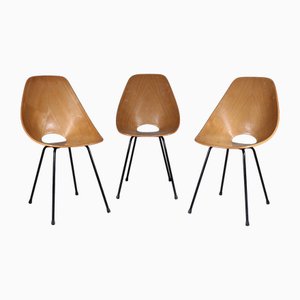 Chaises Medea Vintage par Vittorio Nobili pour Fratelli Tagliabue, Set de 3