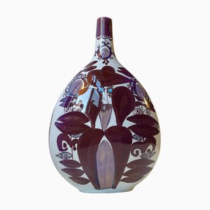 Large Tenera Faience Vase by Kari Christensen for Royal Copenhagen, 1960s