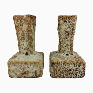Fat Lava Vasen von Marius & Hugo van Woerden für Vest Keramiek, Gouda, Holland, 1970er, 4er Set