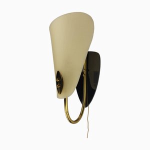 Applique Murale Mid-Century en Plastique, 1950s