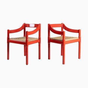 Set of Carimate Chairs by Vico Magistretti for Cassina, 1958