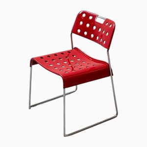 Red Omstak Chair by Rodney Kinsman for Bieffeplast, 1980s