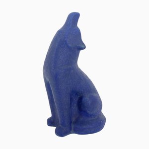 Statuetta Wolf di Dietmar Liedke / Karlsruhe Majolika per VW Wolfsburg, 1989