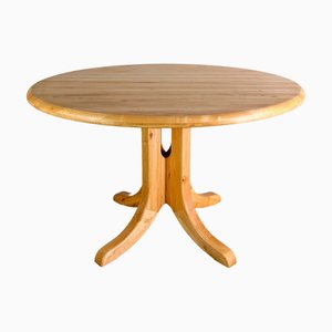 Mesa de comedor extensible vintage de pino de Rainer Daumiller