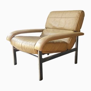 Mid-Century Modern Pieff Leder Gamma Sessel von Tim Bates