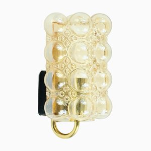 Mid-Century Modern Amber Bubble Glass Wall Light by Helena Tynell for Limburg, 1960s