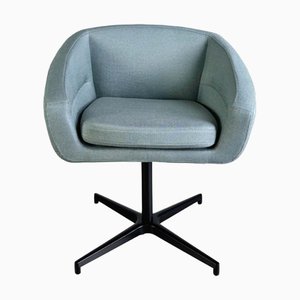 Sedia girevole vintage in acciaio