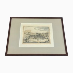 Petrus Bertius & Petrus Kaerius, Trier, Copperplate Engraving, 17th Century, Framed