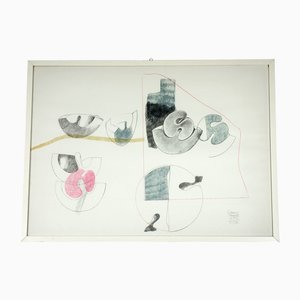 Italian Art Sculpture Lithograph by Giacomo Benevelli, 1973